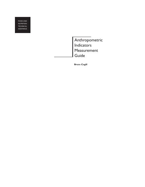 2.1: Anthropometric Indicators Measurement Guide - Linkages Project