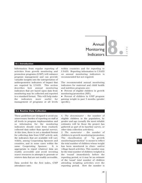 2.1: Anthropometric Indicators Measurement Guide - Linkages Project