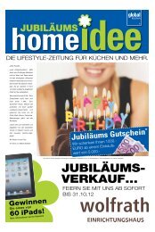 jubiläums- Verkauf... - Möbel Wolfrath GmbH