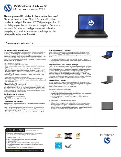 hp laptop with price list