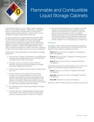 Flammable and Combustible Liquid Storage Cabinets