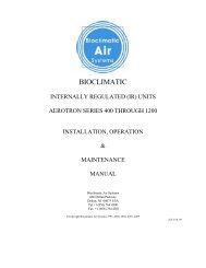 Internally Regulated (IR) Units, Aerotron Series - Bioclimatic