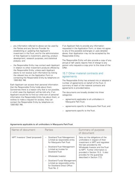 SDOT2 Product Disclosure Statement - Stockland