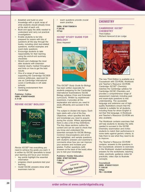 International School Books - Cambridge University Press India