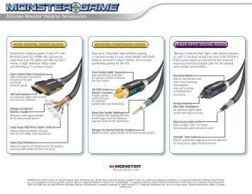 PS3 Hookup Guide.PDF - Monster Cable