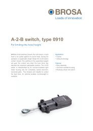 A-2-B switch, type 0910 - Brosa AG
