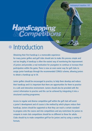 Junior Organisers Handbook: Handicapping ... - England Golf