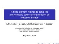 A finite element method to solve the axisymmetric eddy current ...