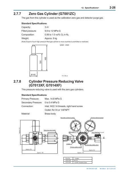 User's Manual for ZR22G, ZR402G - Yokogawa