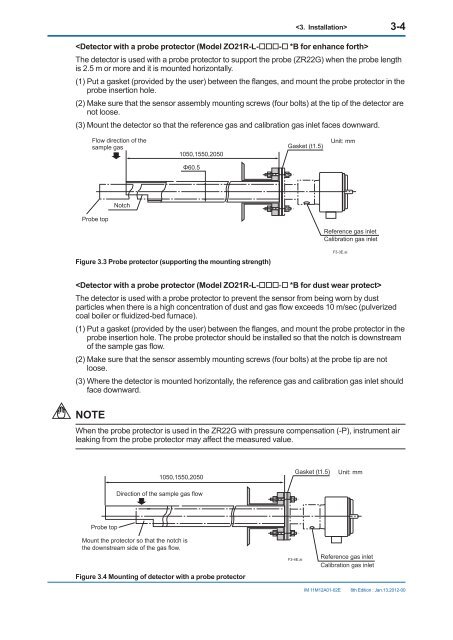 User's Manual for ZR22G, ZR402G - Yokogawa