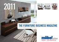 THE FURNITURE BUSINESS MAGAZINE - moebelkultur.de