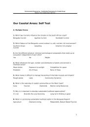 Our Coastal Areas: Self Test - DLIST Benguela