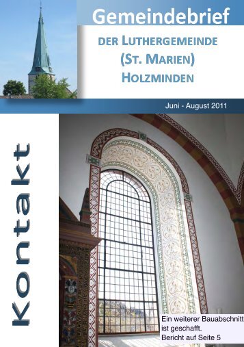 Orgelsommer 2011 - Ev.-luth. Kirchengemeinde Luther Holzminden