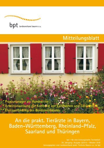 Heft 3/10 - Bundesverband Praktizierender TierÃ¤rzte eV