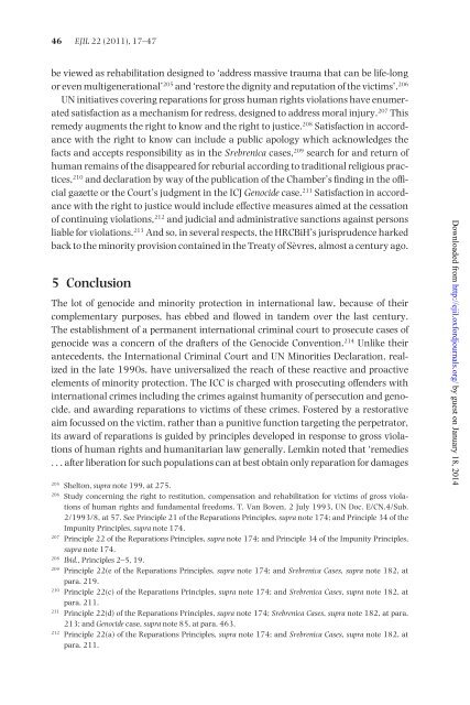 Genocide and Restitution - European Journal of International Law