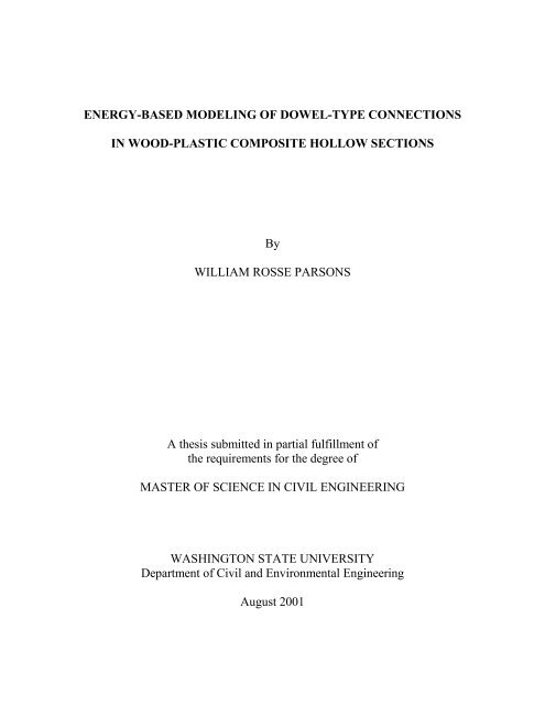 ENERGY-BASED MODELING OF DOWEL-TYPE CONNECTIONS IN ...