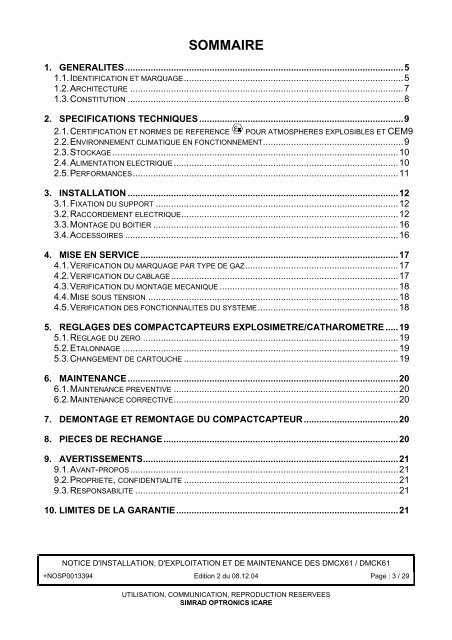 Fiche technique Compact Xplo - Smatis