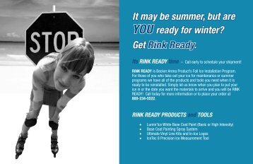 Get Rink Ready. - Becker Arena Products, Inc.