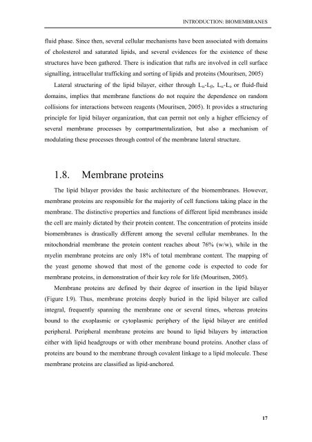 Biophysical studies of membrane proteins/peptides. Interaction with ...