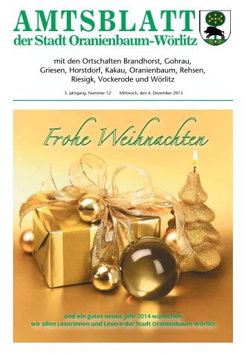 der stadt Oranienbaum-Wörlitz - Wörlitzer Winkel