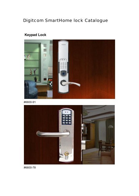 Digi lock Catalogue - Smart Home