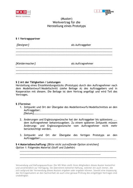 Vertrag Haftungsausschluss Muster