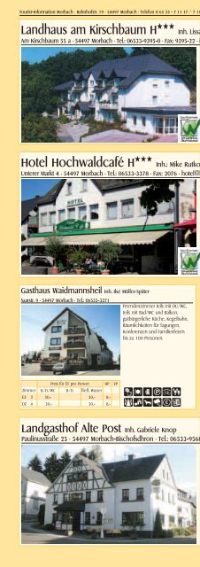 Buchungskatalog - Gemeinde Morbach