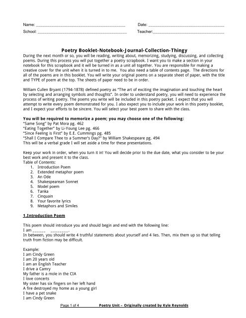 Poetry Booklet Notebook Journal Collection Thingy Poetry Booklet Notebook Journal Collection Thingy