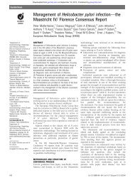 Management of Helicobacter pylori infectiondthe ... - TC Group