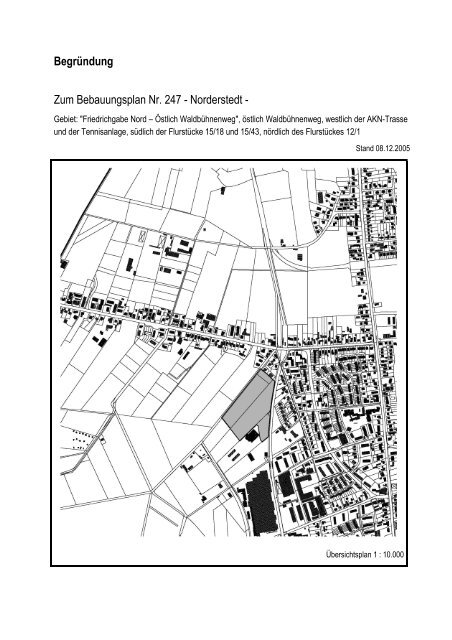 BegrÃ¼ndung zum Bebauungsplan 247 - Frederikspark