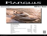 Download Spec Sheet - Marquis Yachts