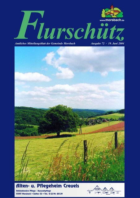 72. Ausgabe vom 19.06.2004 - Gemeinde Morsbach