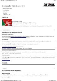 DIE LINKE. Wiesbaden: Newsletter Nr. 11