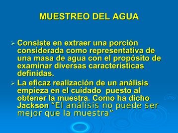 Diapositiva 1 - El Agua Potable