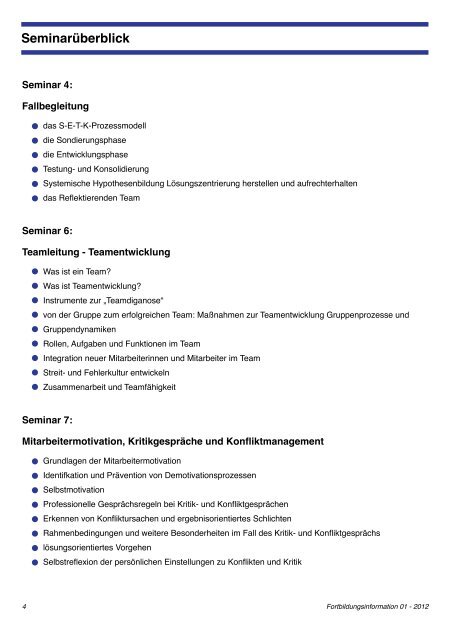 Seminarüberblick - DRK