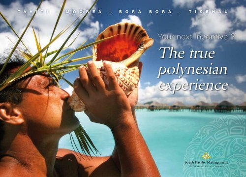 Upload our Incentive brochure here - Bora Bora Resorts