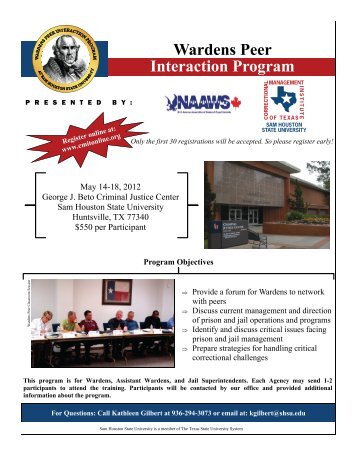 Wardens Peer Interaction Program
