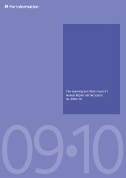 The Learning and Skills Councils Annual Report and Accounts for ...