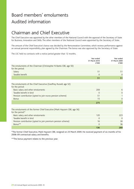 The Learning and Skills Councils Annual Report and Accounts for ...