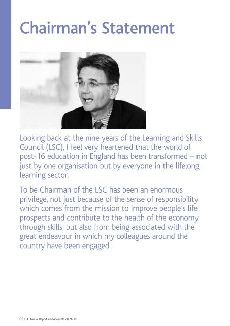 The Learning and Skills Councils Annual Report and Accounts for ...