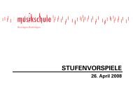 STUFENVORSPIELE - Musikschule Binningen-Bottmingen