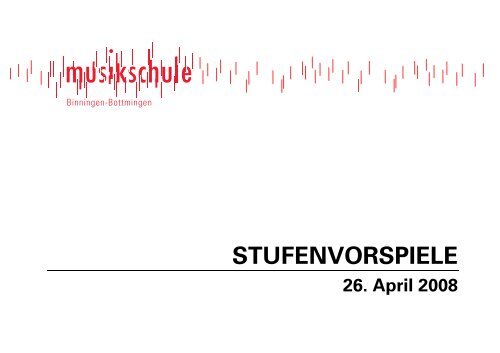 STUFENVORSPIELE - Musikschule Binningen-Bottmingen