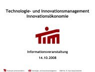 Technologie- und Innovationsmanagement InnovationsÃƒÂ¶konomie