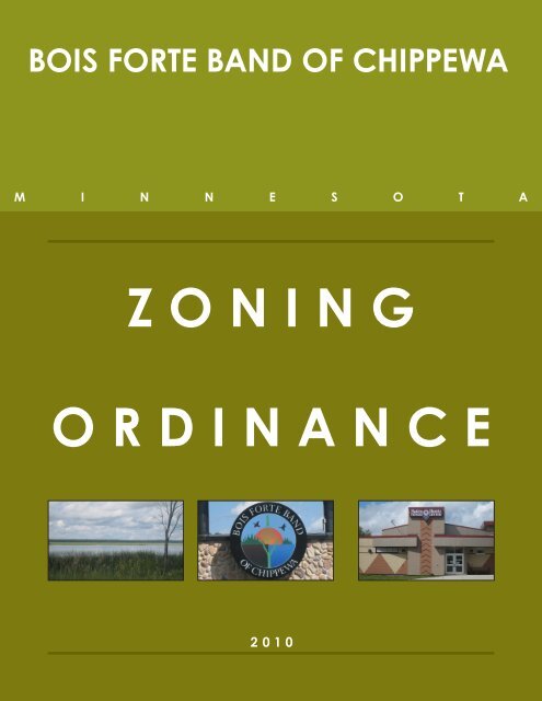 ZONING ORDINANCE - Bois Forte Reservation