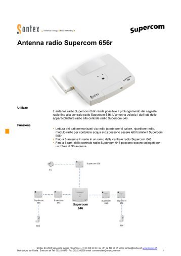 Data Sheet Supercom 656 R - Contabilizzazione del calore