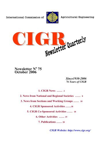 Agricultural Engineering (CIGR)