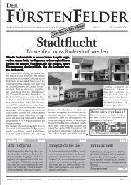 Ausgabe 2 â Dezember 2010 - Der FÃ¼rstenfelder