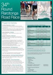 Round Rarotonga Road Race - Island Hopper Vacations