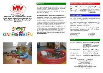 Infobroschüre ... - MTV Ludwigsburg