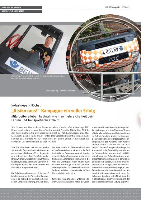 Ausgabe Januar / Februar 2012 - Berufsgenossenschaft Rohstoffe ...